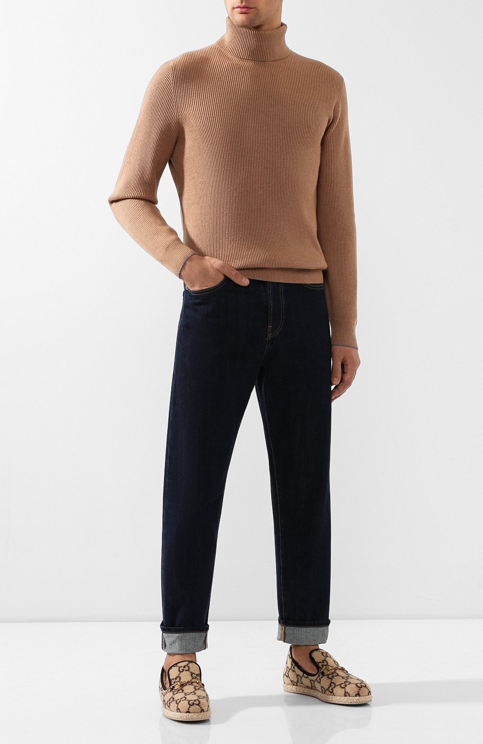 Текстильные лоферы GUCCI, арт. 574845/G3810, фото 2