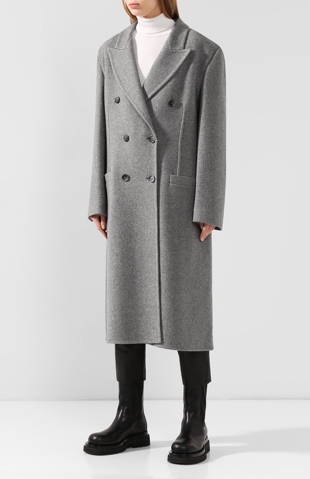 Двубортное пальто из кашемира MAISON MARGIELA, арт. S51AA0217/S52150, фото 3