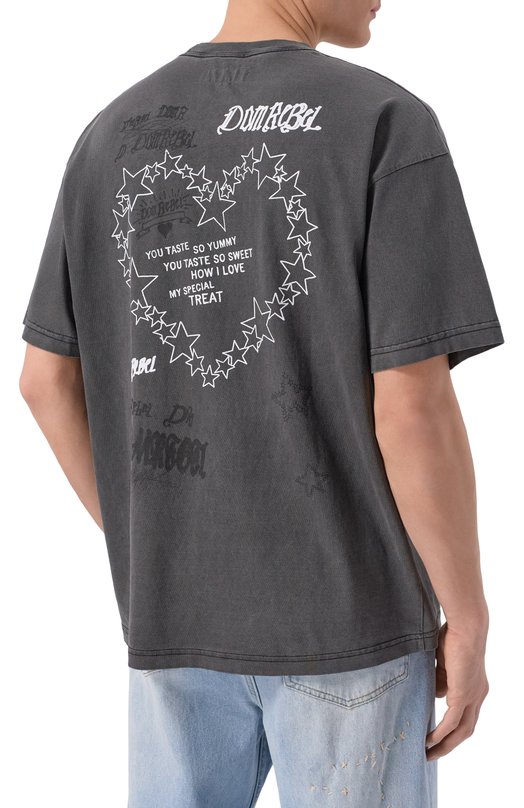Хлопковая футболка DOMREBEL M TREATS/T-SHIRT Серый  M TREATS/T-SHIRT Фото 4