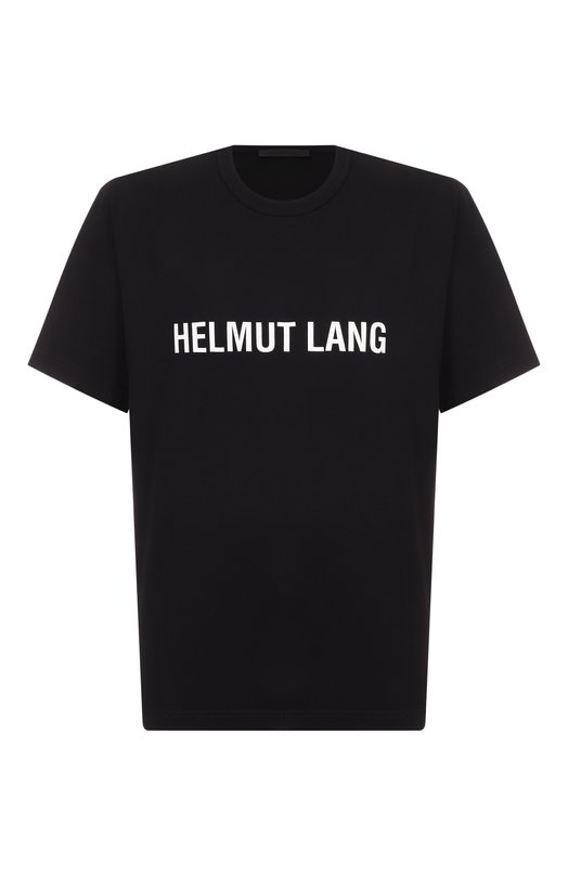 Хлопковая футболка Helmut Lang L09HM523 Чёрный L09HM523