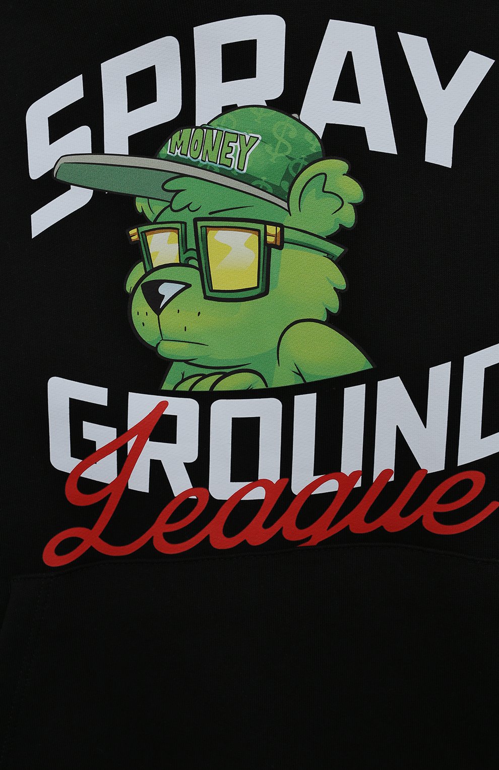 Хлопковое худи SPRAYGROUND черного цвета по цене 12150 руб., арт. SPY1037BLK, фото 3 Хлопковое худи SPRAYGROUND, арт. SPY1037BLK, фото 3