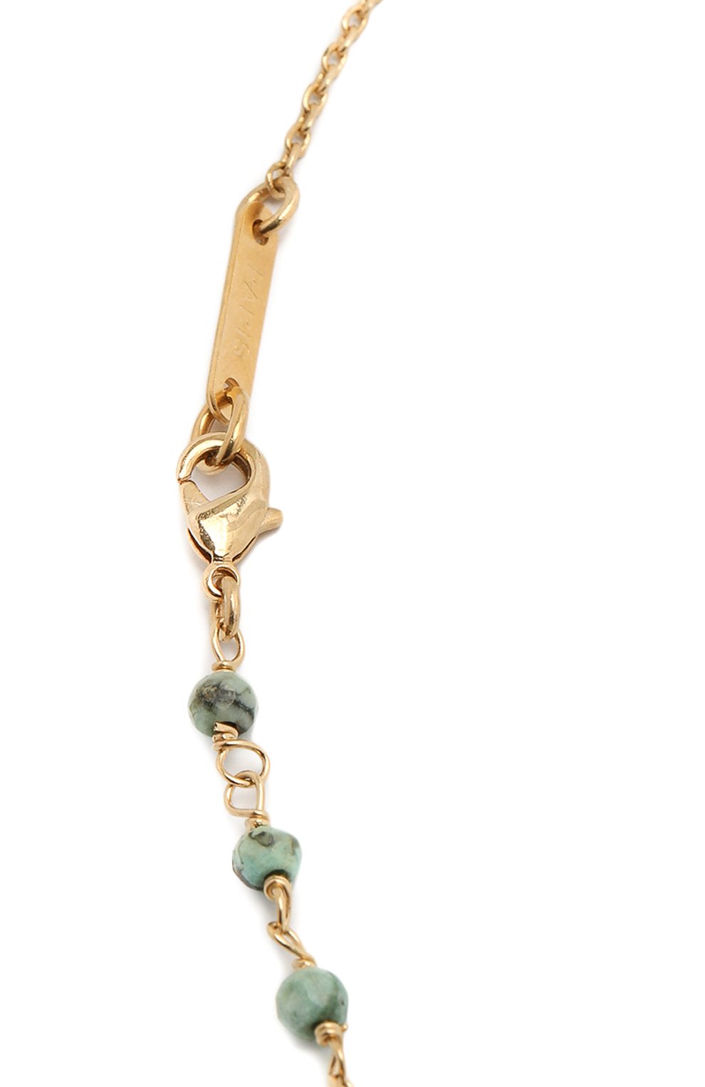 Кулон на цепочке HANKA_IN зеленого цвета по цене 19950 руб., арт. SHARM-SA-TUAF-MST, фото 3 Кулон на цепочке HANKA_IN, арт. SHARM-SA-TUAF-MST, фото 3