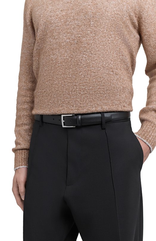 Кожаный ремень Kiton USC3602N0132706 Чёрный  USC3602N0132706 Фото 2