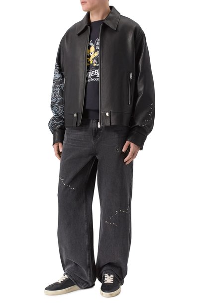 Хлопковый свитшот DOMREBEL черного цвета по цене 39900 руб., арт. M BLABLA/SWEATSHIRT, фото 2 Хлопковый свитшот DOMREBEL, арт. M BLABLA/SWEATSHIRT, фото 2