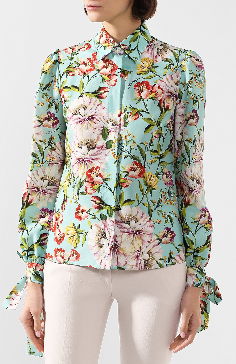 Шелковая блузка DOLCE & GABBANA, арт. F5L97T/IS1A6, фото 3