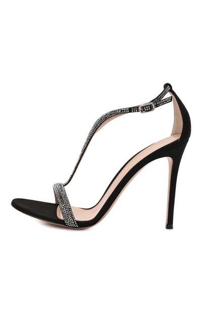 Замшевые босоножки GIANVITO ROSSI, арт. G61666.15RIC.CAMNER0, фото 3