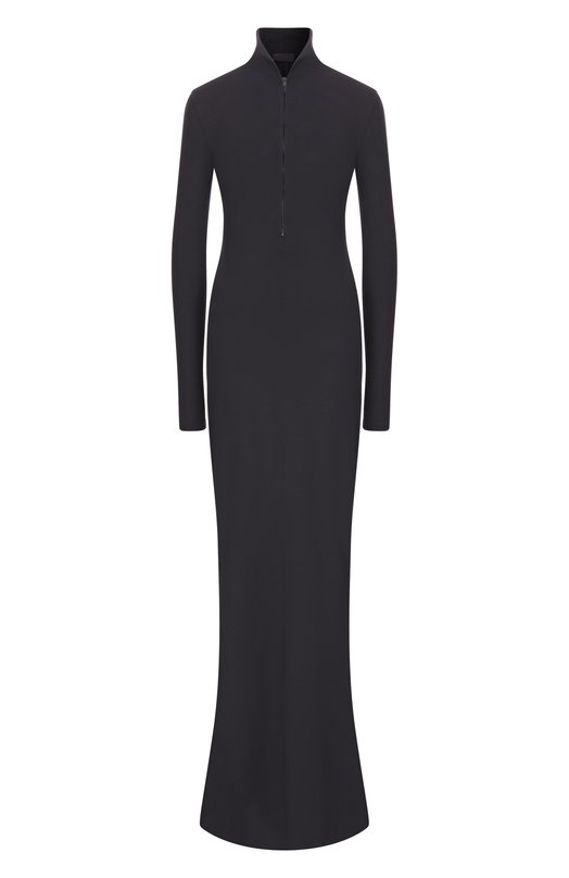 Платье из вискозы и шерсти Mugler 26P1R018156029 Чёрный 26P1R018156029