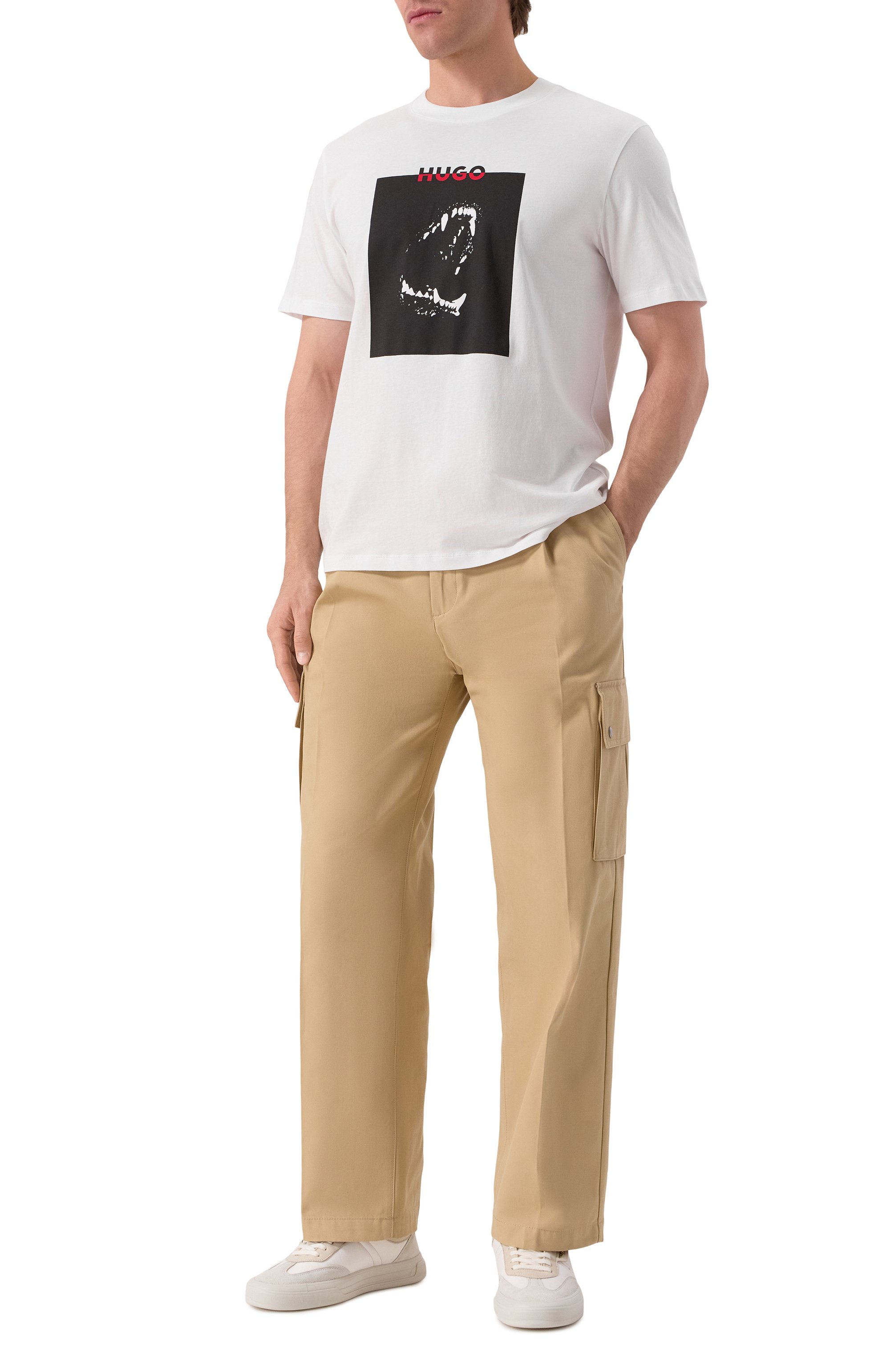Хлопковые брюки-карго HUGO, арт. 50541377, фото 2