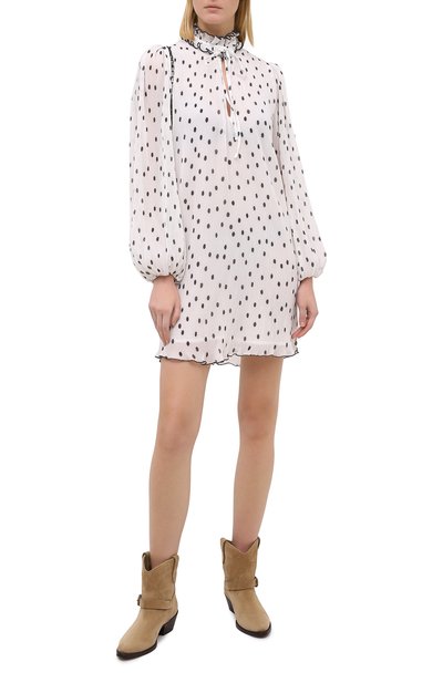 Платье GANNI белого цвета по цене 24600 руб., арт. F4893, фото 2 Платье GANNI, арт. F4893, фото 2