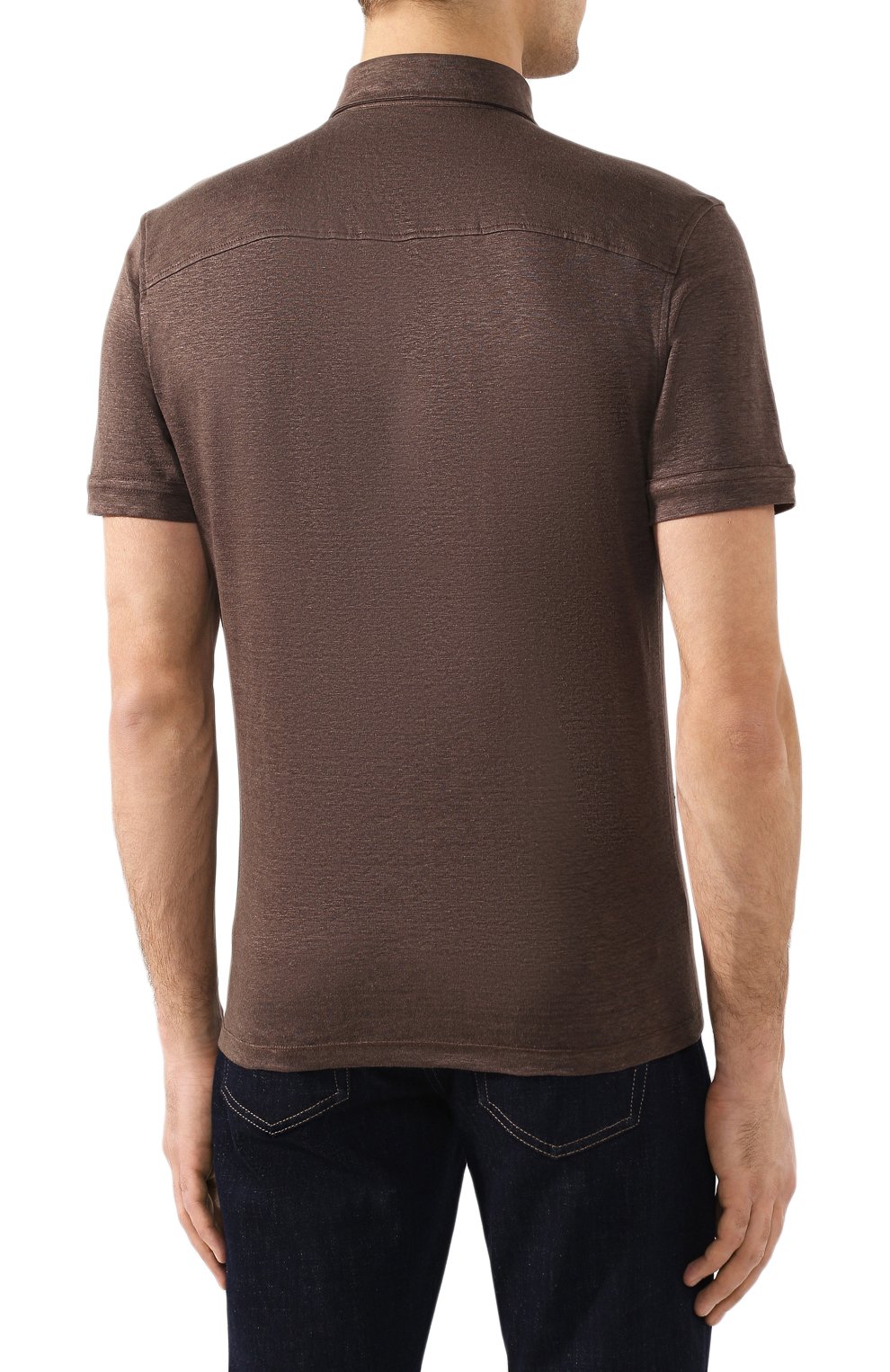 Льняное поло ZEGNA, арт. UU564/723, фото 4
