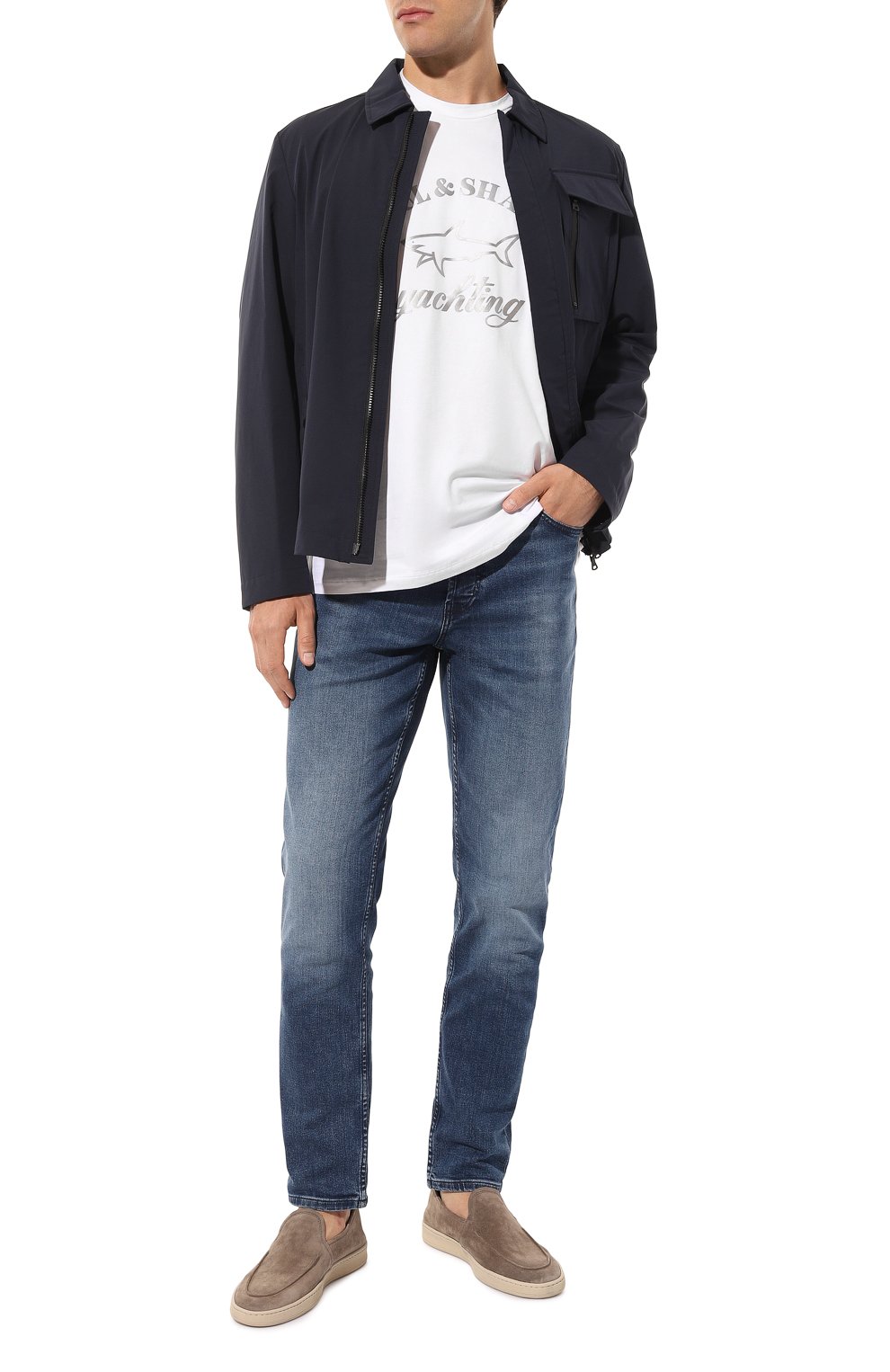 Хлопковая футболка PAUL&SHARK, арт. 11311628, фото 2