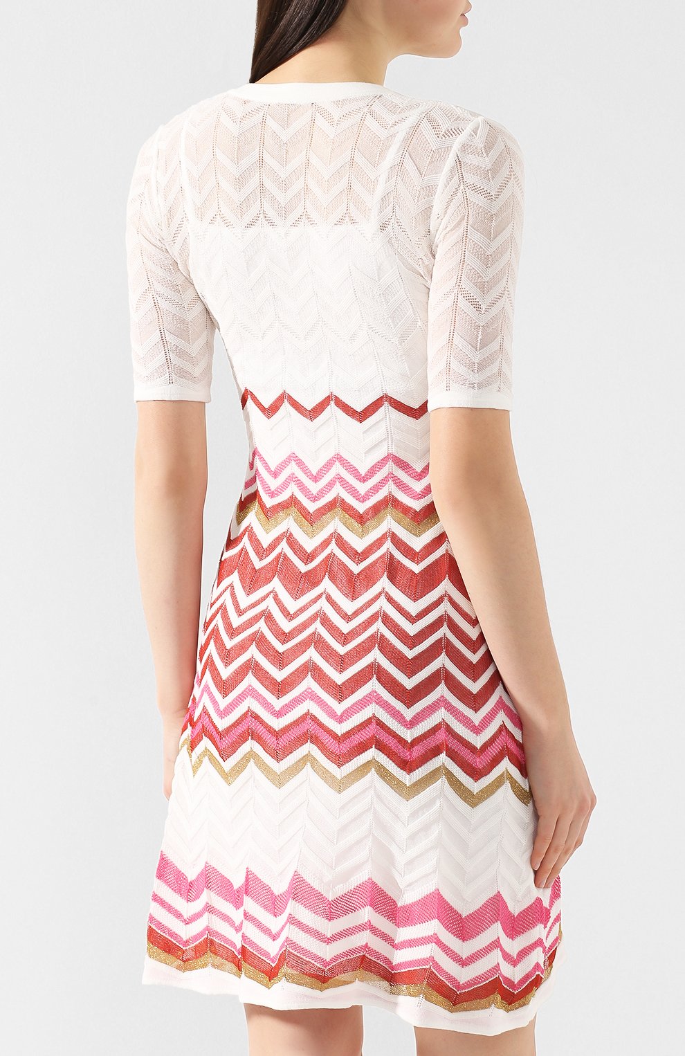Платье из смеси хлопка и вискозы M MISSONI разноцветного цвета по цене 45000 руб., арт. 2DG00044/2K0008, фото 4 Платье из смеси хлопка и вискозы M MISSONI, арт. 2DG00044/2K0008, фото 4