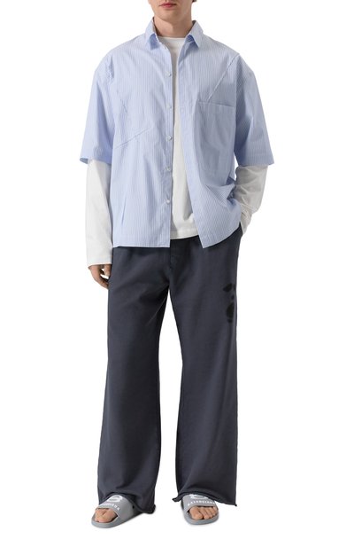 Шлепанцы pool BALENCIAGA светло-серого цвета по цене 44700 руб., арт. 689031/W1SA6, фото 2 Шлепанцы pool BALENCIAGA, арт. 689031/W1SA6, фото 2