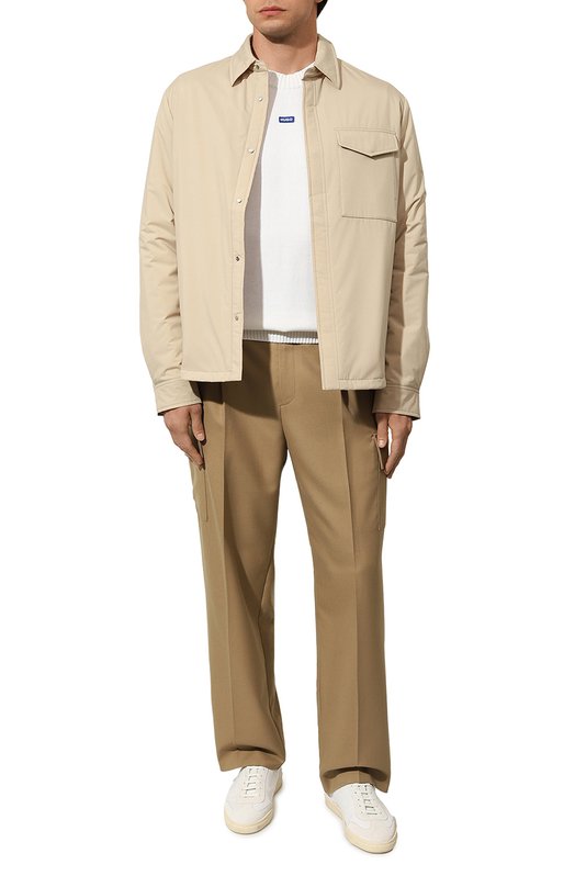 Хлопковый джемпер HUGO Blue Белый, фото 2