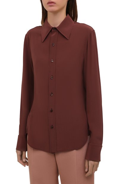 Шелковая рубашка SAINT LAURENT, арт. 663493/Y100W, фото 3