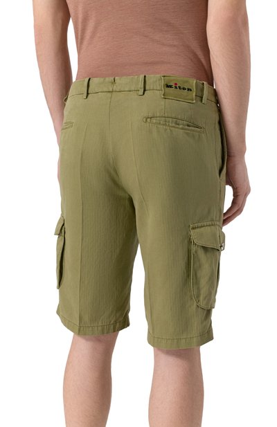 Шорты из лиоцелла и хлопка KITON, арт. UFPPBK0654F09, фото 4