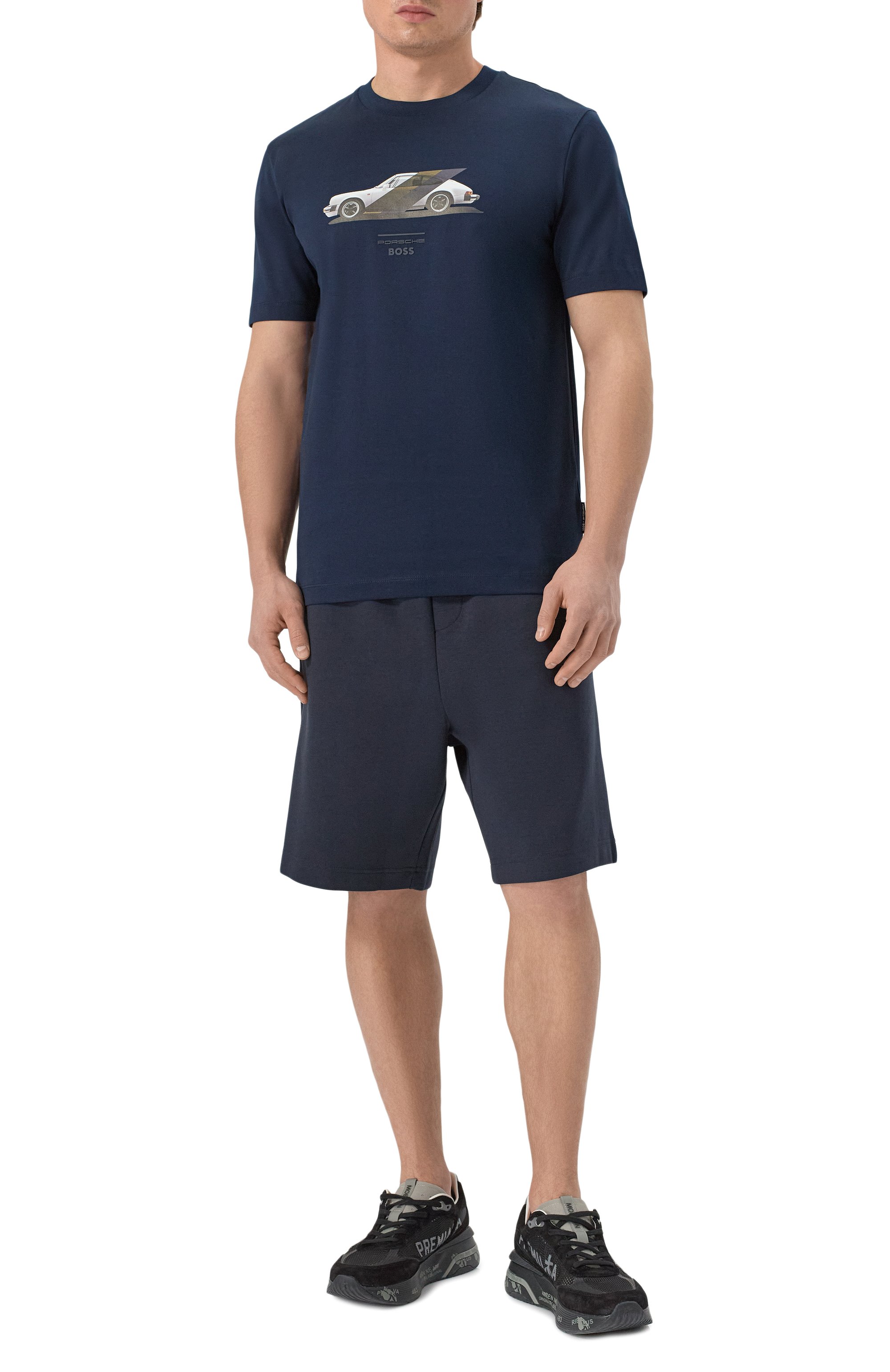 Хлопковые шорты BOSS GREEN, арт. 50506120, фото 2