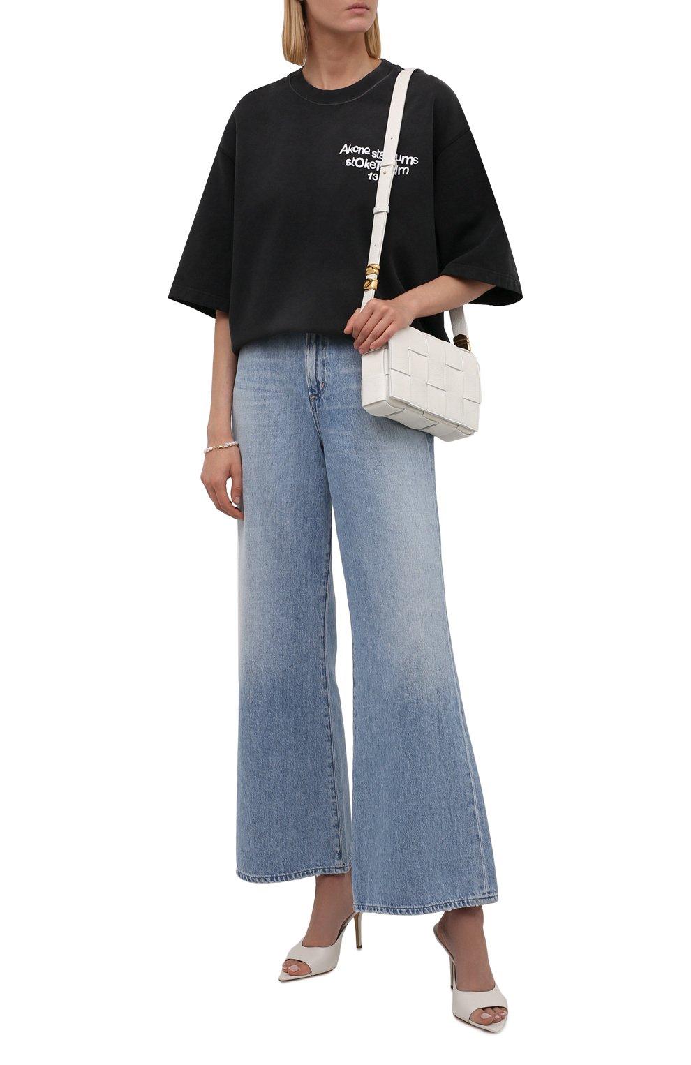 Хлопковая футболка ACNE STUDIOS, арт. CI0077/W, фото 2