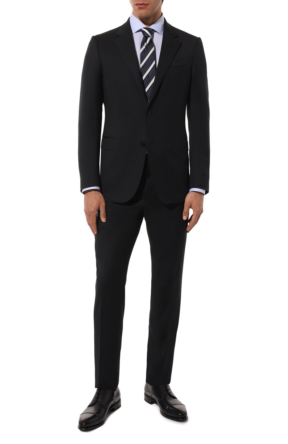 Кожаные дерби BARRETT темно-синего цвета по цене 67900 руб., арт. 221U038.22, фото 2 Кожаные дерби BARRETT, арт. 221U038.22, фото 2