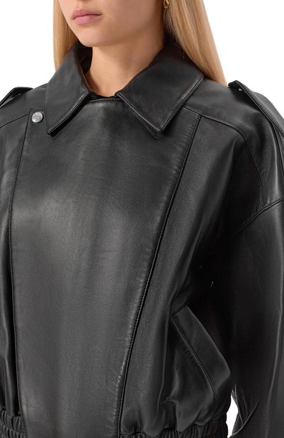 Кожаная куртка JACOB LEE черного цвета по цене 584500 руб., арт. WLJ20128AW25B-MK, фото 5 Кожаная куртка JACOB LEE, арт. WLJ20128AW25B-MK, фото 5