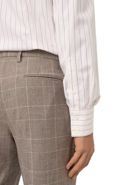 Хлопковая рубашка BRUNELLO CUCINELLI, арт. MY6251718, фото 5