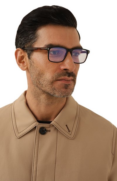 Оправа TOM FORD черного цвета по цене 39950 руб., арт. TF5752-B 005 55, фото 2 Оправа TOM FORD, арт. TF5752-B 005 55, фото 2