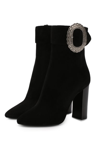 Женские замшевые ботильоны joplin SAINT LAURENT, арт. 551804/BT300