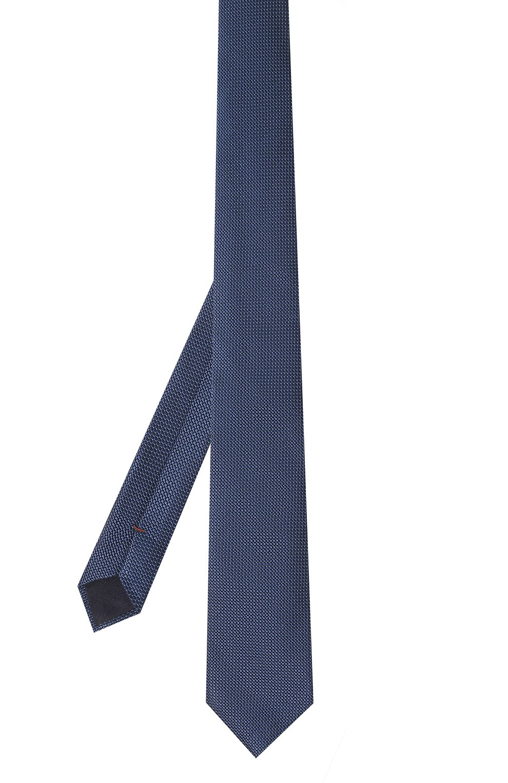 Галстук из шелка и хлопка ALTEA темно-синего цвета по цене 10600 руб., арт. 2311348, фото 3 Галстук из шелка и хлопка ALTEA, арт. 2311348, фото 3