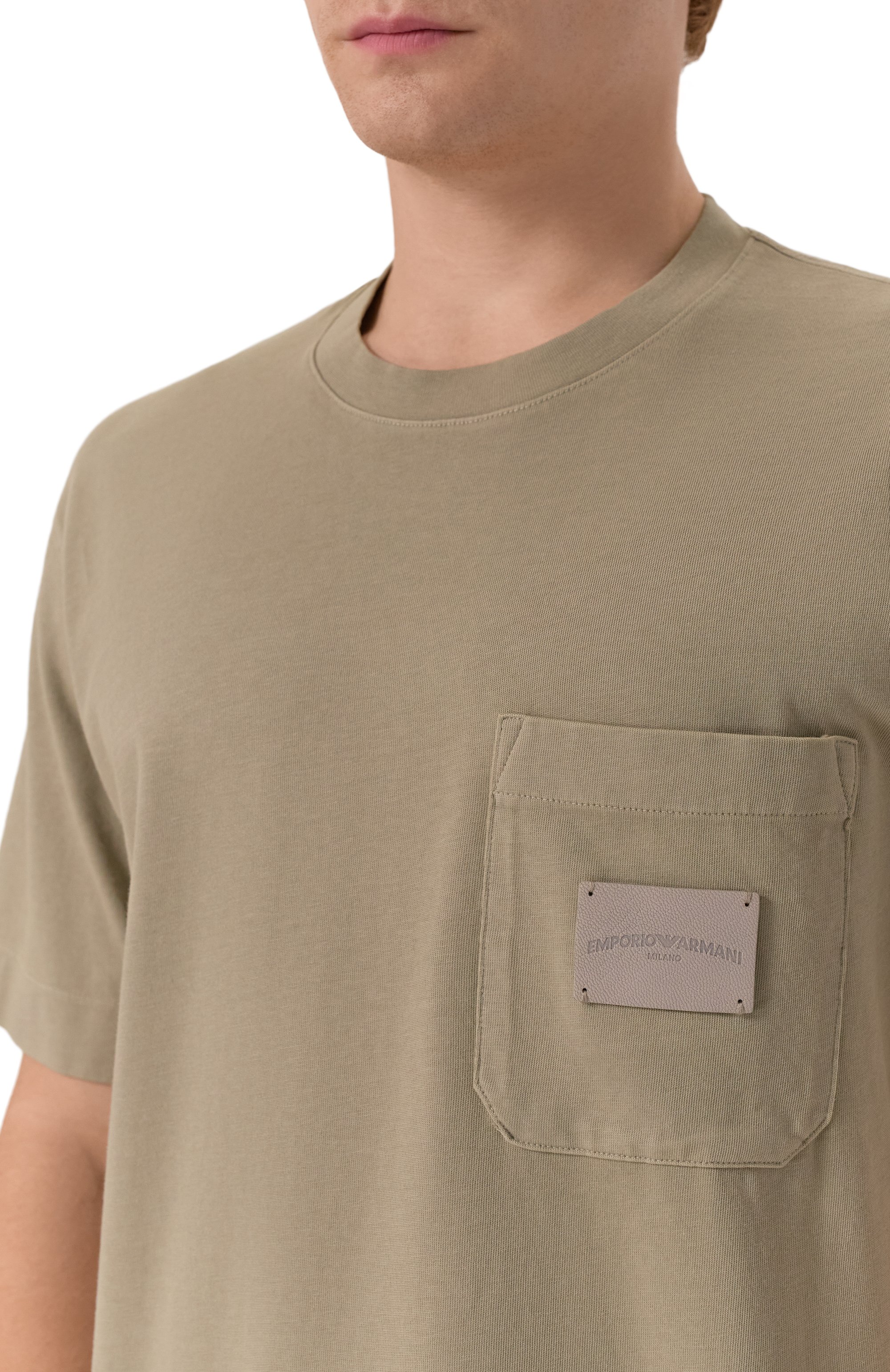 Хлопковая футболка EMPORIO ARMANI, арт. EM002722/AF13715, фото 5