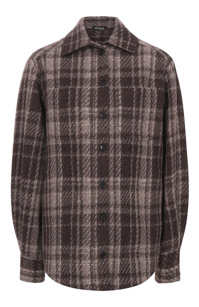 Женская кашемировая куртка рубашка KITON, арт. D60419K0528E02