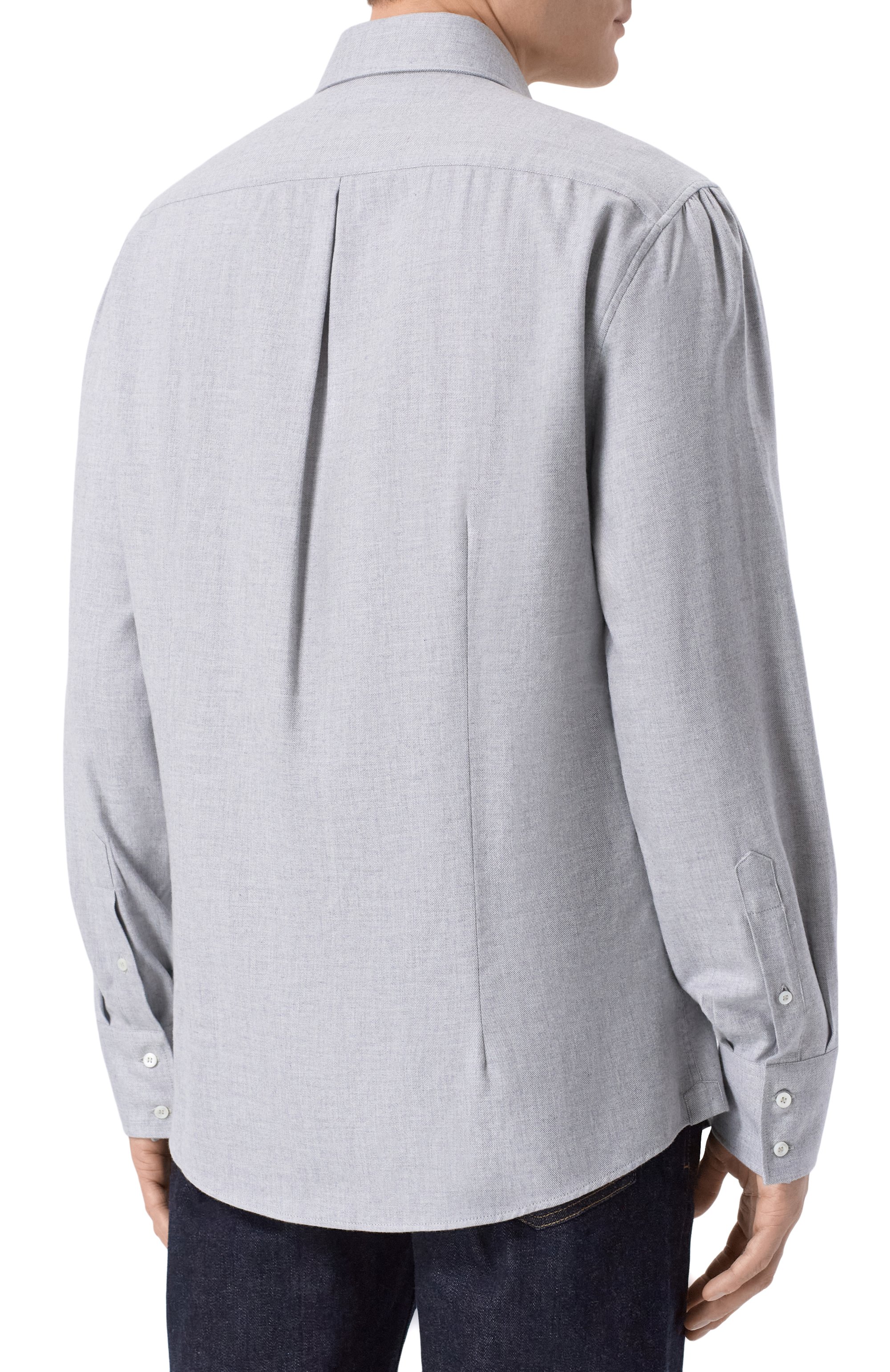 Рубашка из хлопка и лиоцелла BRUNELLO CUCINELLI, арт. MY6371718, фото 4