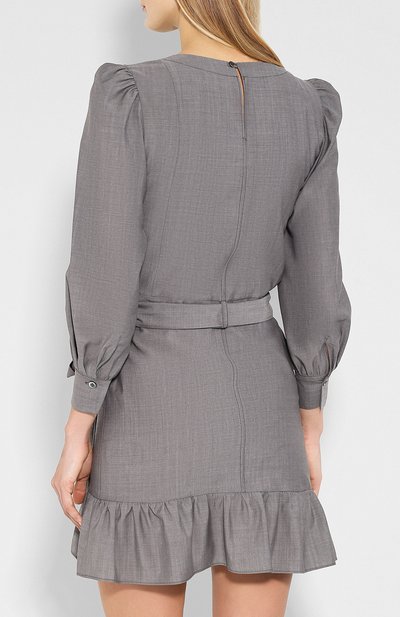 Шерстяное платье ISABEL MARANT ETOILE серого цвета по цене 57850 руб., арт. R01330-19P010E/NELICIA, фото 4 Шерстяное платье ISABEL MARANT ETOILE, арт. R01330-19P010E/NELICIA, фото 4