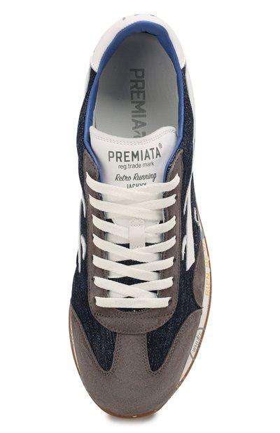 Комбинированные кроссовки jackyx PREMIATA синего цвета по цене 26800 руб., арт. JACKYX/VAR4699, фото 5 Комбинированные кроссовки jackyx PREMIATA, арт. JACKYX/VAR4699, фото 5