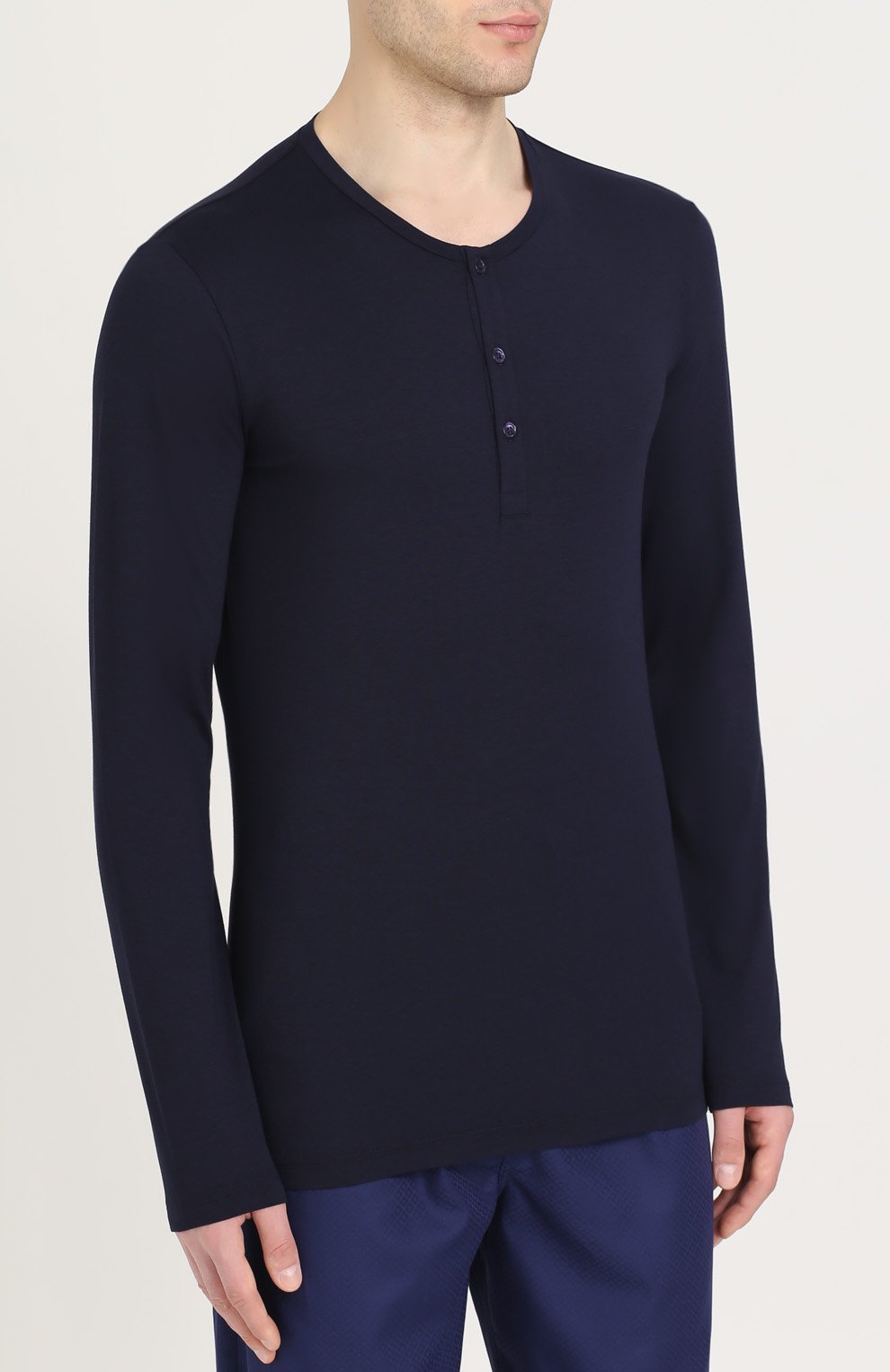 Лон гслив-хенли из хлопка и вискозы LA PERLA, арт. 0023223, фото 3