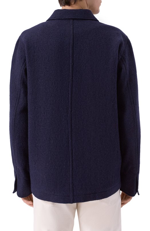 Шерстяная куртка-рубашка Jacob Cohen 25I P/JUM_E0033 081 T806A RW Синий  25I P/JUM_E0033 081 T806A RW Фото 4