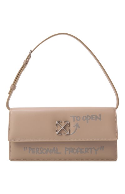 Женская сумка jitney 1.0 quote OFF-WHITE, арт. 0WNN172S26LEA001