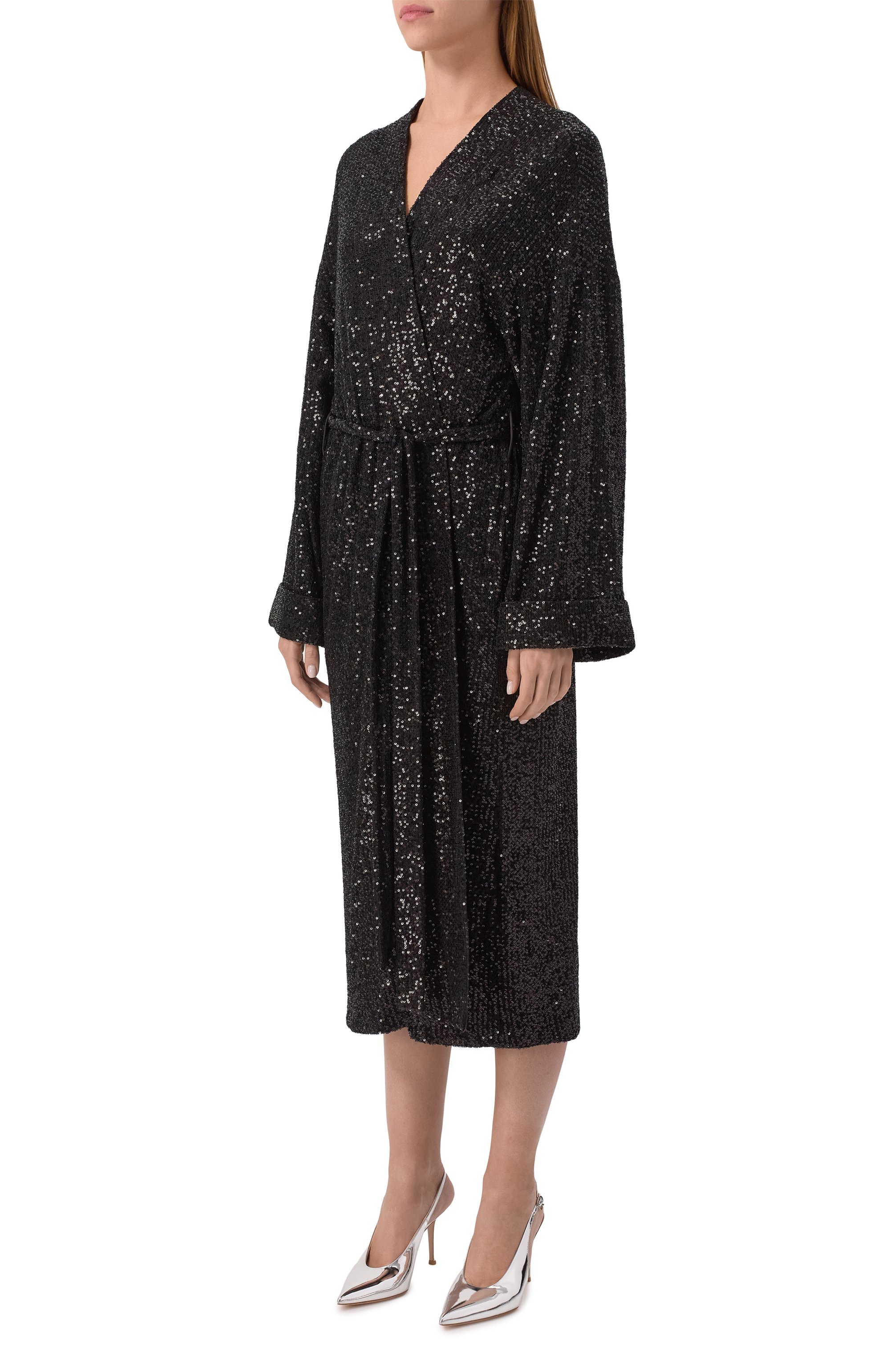 Платье-халат с отделкой пайетками PERVERT, арт. PE25/DR02/60-92-32, фото 3