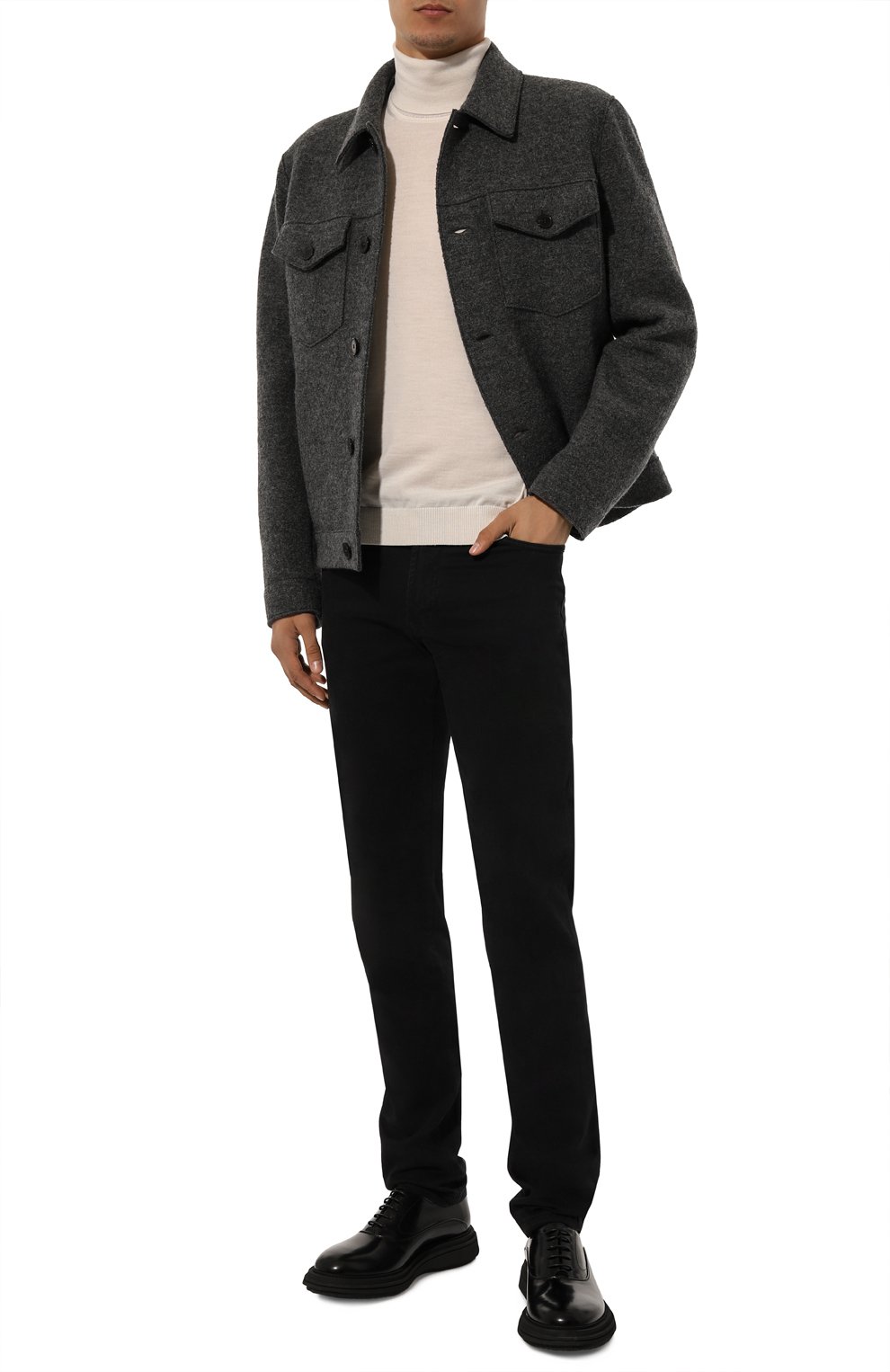 Брюки из хлопка и кашемира MARCO PESCAROLO, арт. NERAN0M/5003, фото 2