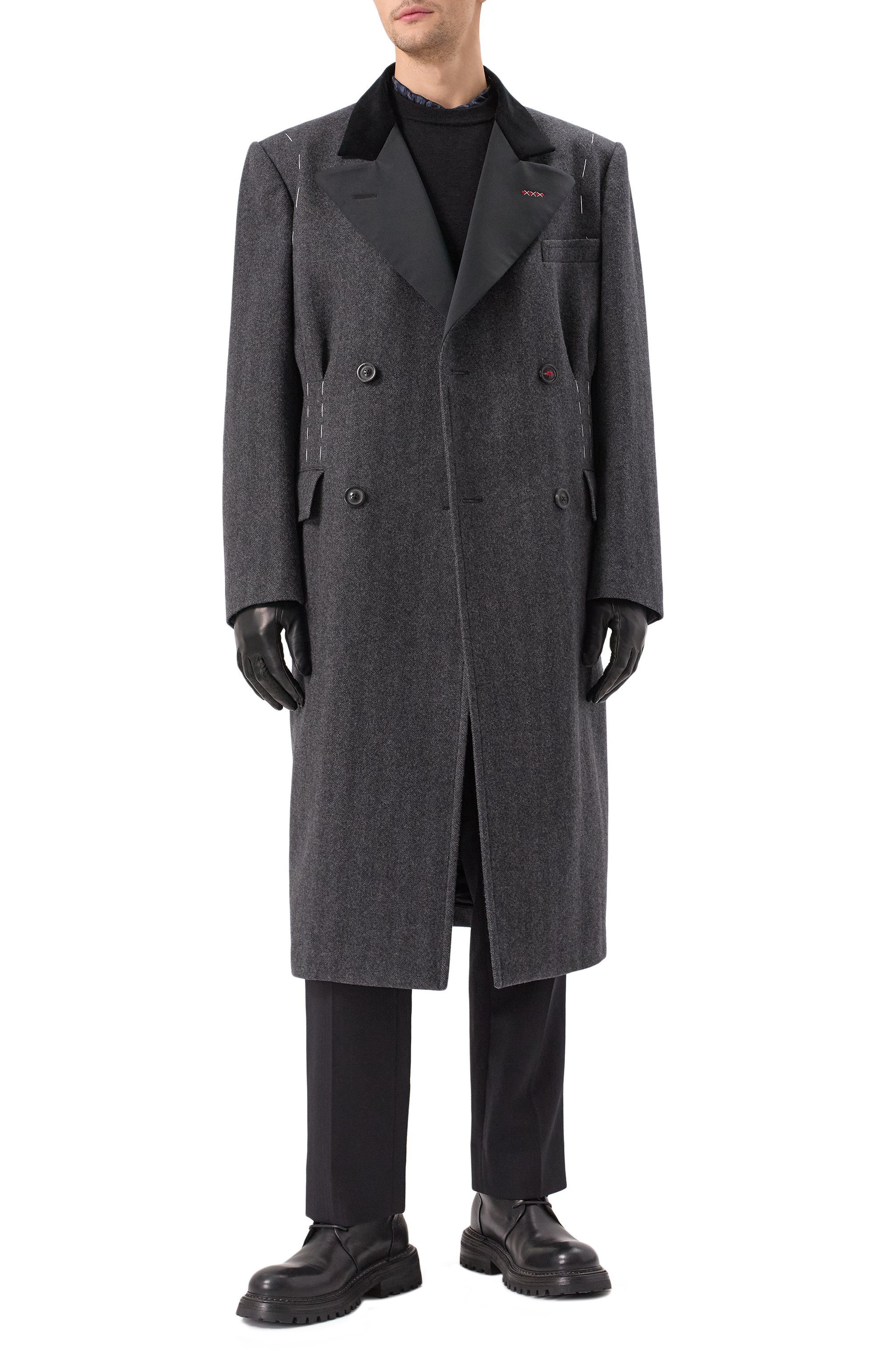 Шерстяное пальто MAISON MARGIELA, арт. SI1AA0002/S53338, фото 2