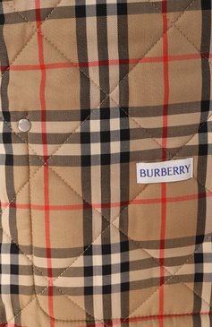 Женская куртка BURBERRY черного цвета, арт. 8096025 | Фото 7 (Длина (верхняя одежда): Короткие; Материал сплава: Проставлено; Драгоценные камни: Проставлено; Рукава: Длинные; Материал подклада: Хлопок; Стили: Кэжуэл; Кросс-КТ: Легкие, Куртка; Материал внешний: Синтетический материал)