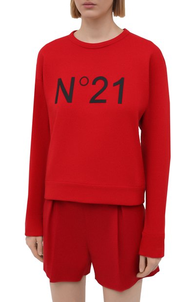 Хлопковый свитшот N21, арт. 21E N2M0/E041/6313, фото 3