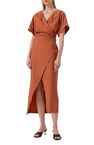 Хлопковое платье BRUNELLO CUCINELLI, арт. MP140AFR51, фото 3