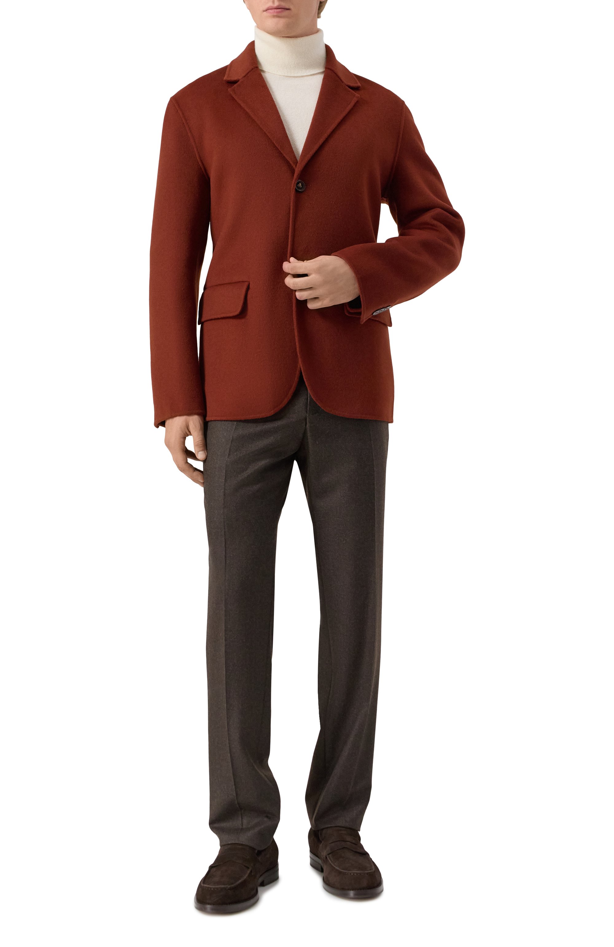 Пиджак из шерсти и кашемира 12 STOREEZ коричневого цвета по цене 49000 руб., арт. 127944, фото 2 Пиджак из шерсти и кашемира 12 STOREEZ, арт. 127944, фото 2