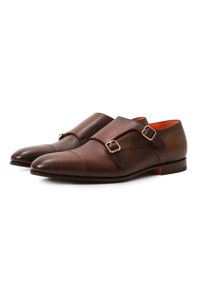 Мужские кожаные монки levante SANTONI, арт. MCLG17805SA3BSLFT50