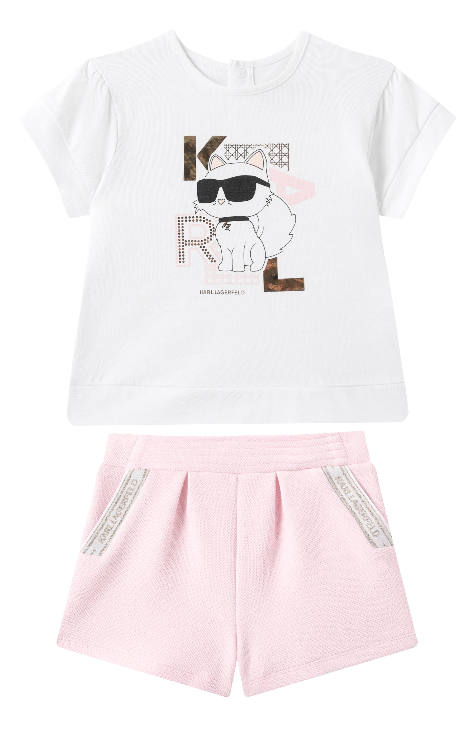Комплект из футболки и шорт KARL LAGERFELD KIDS, арт. Z30513., фото 1