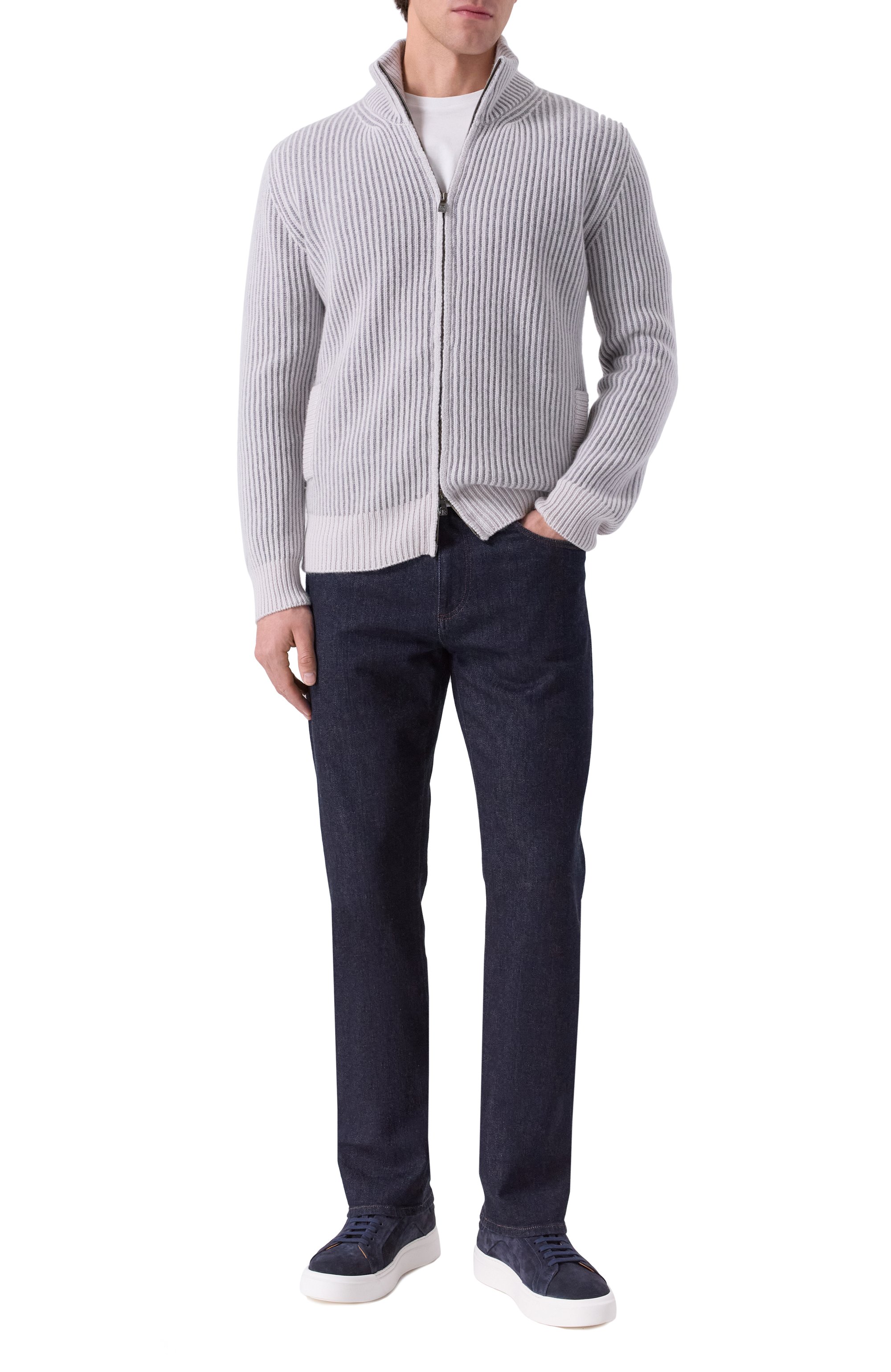 Кардиган из кашемира и шерсти CORNELIANI, арт. 26M535-2625102, фото 2