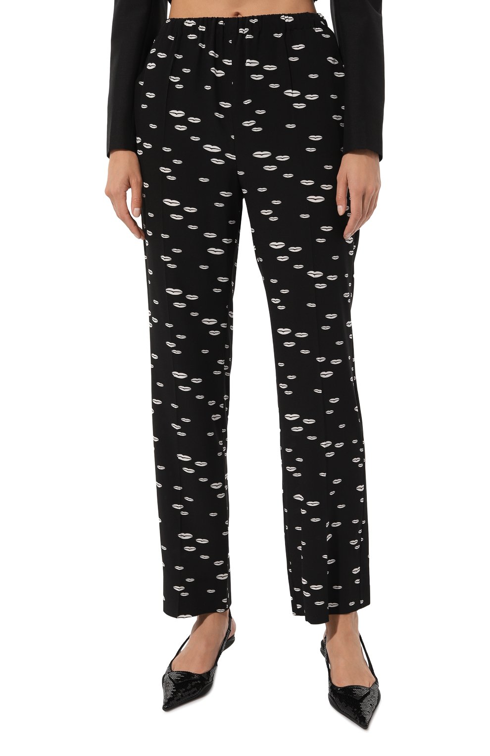 Шелковые брюки PRADA, арт. P235E-1YHQ-F057Z-211, фото 3