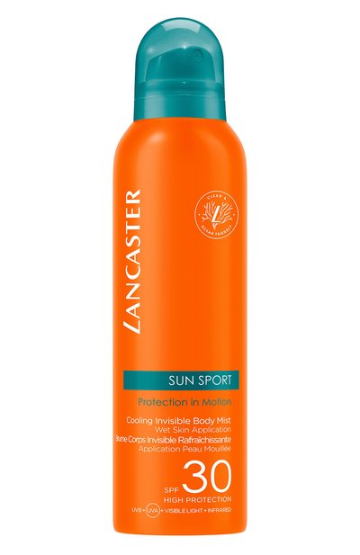 Женский солнцезащитный спрей для идеального загара sun sport cooling invisible body mist spf30 (200ml) LANCASTER, арт. 3616302514502