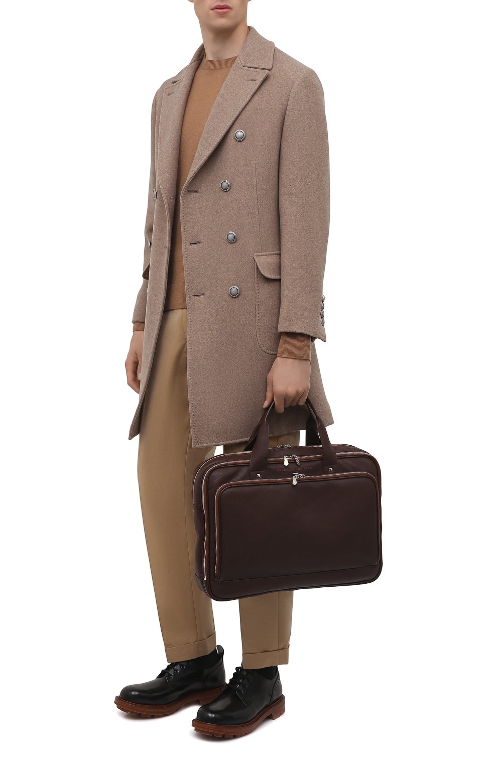 Кожаная сумка для ноутбука BRUNELLO CUCINELLI, арт. MBRXU391, фото 3