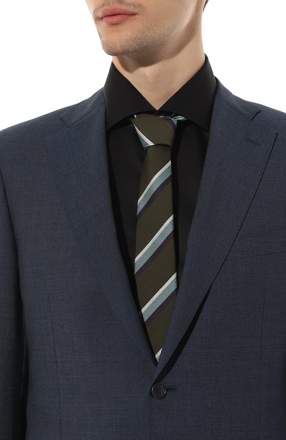 Галстук из шелка и шерсти GUCCI, арт. 624082 4E652, фото 2